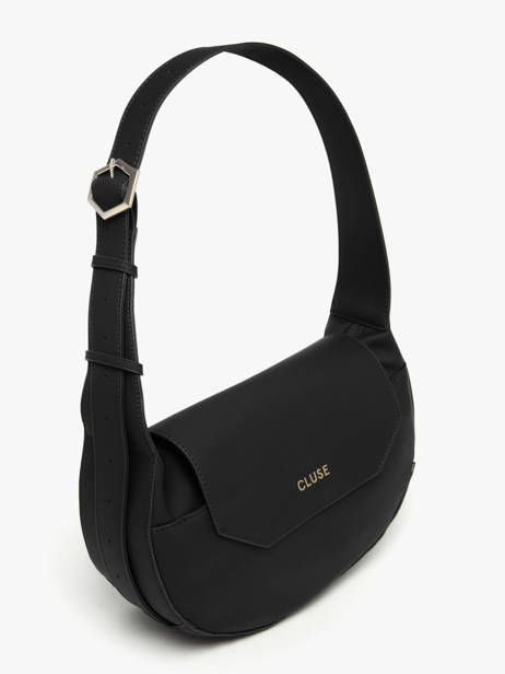 Schoudertas City Cluse Zwart city CX049 ander zicht 2